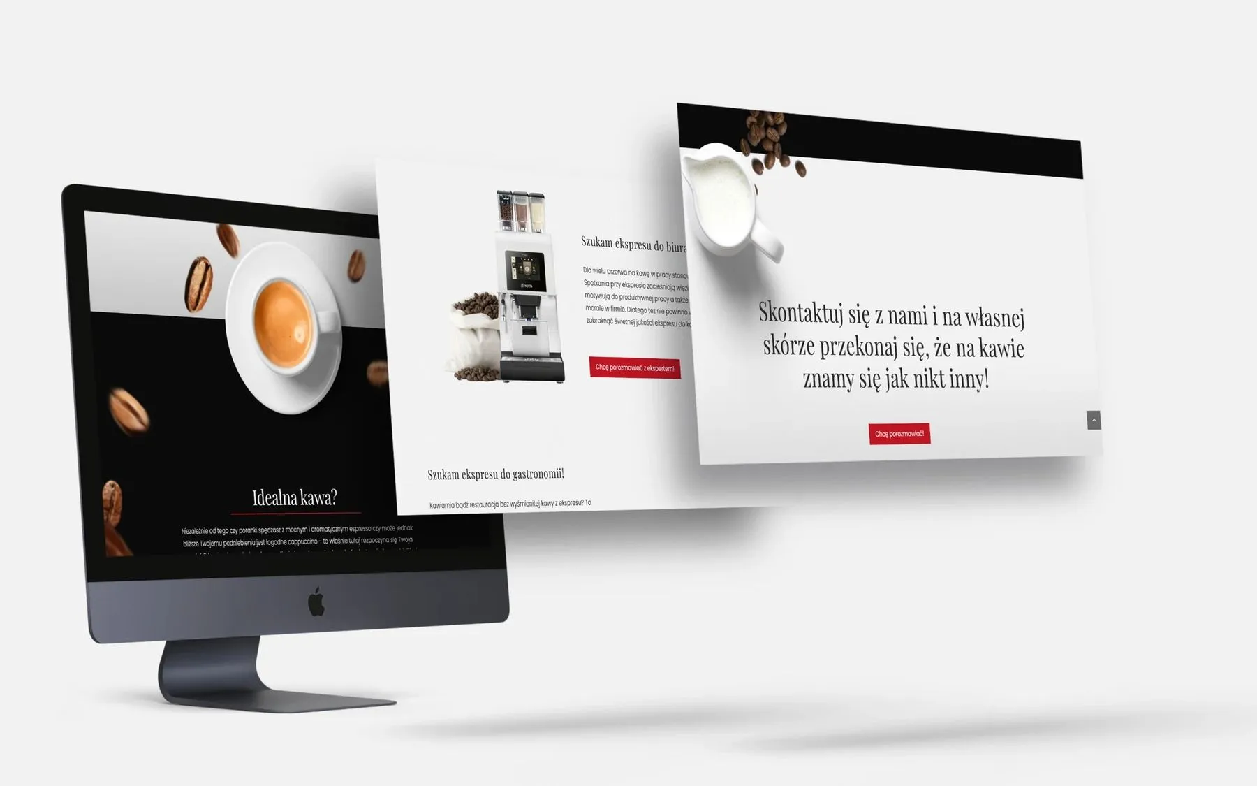 ziarno-kawy.pl - Projekt landing page​ KickAss Katowice