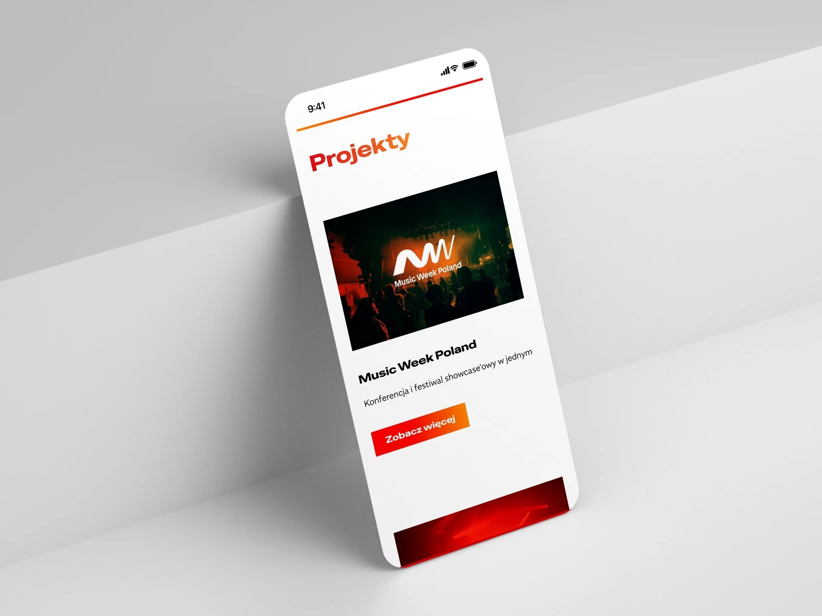 culturehubpoland.com — lista projektów w wersji mobilnej