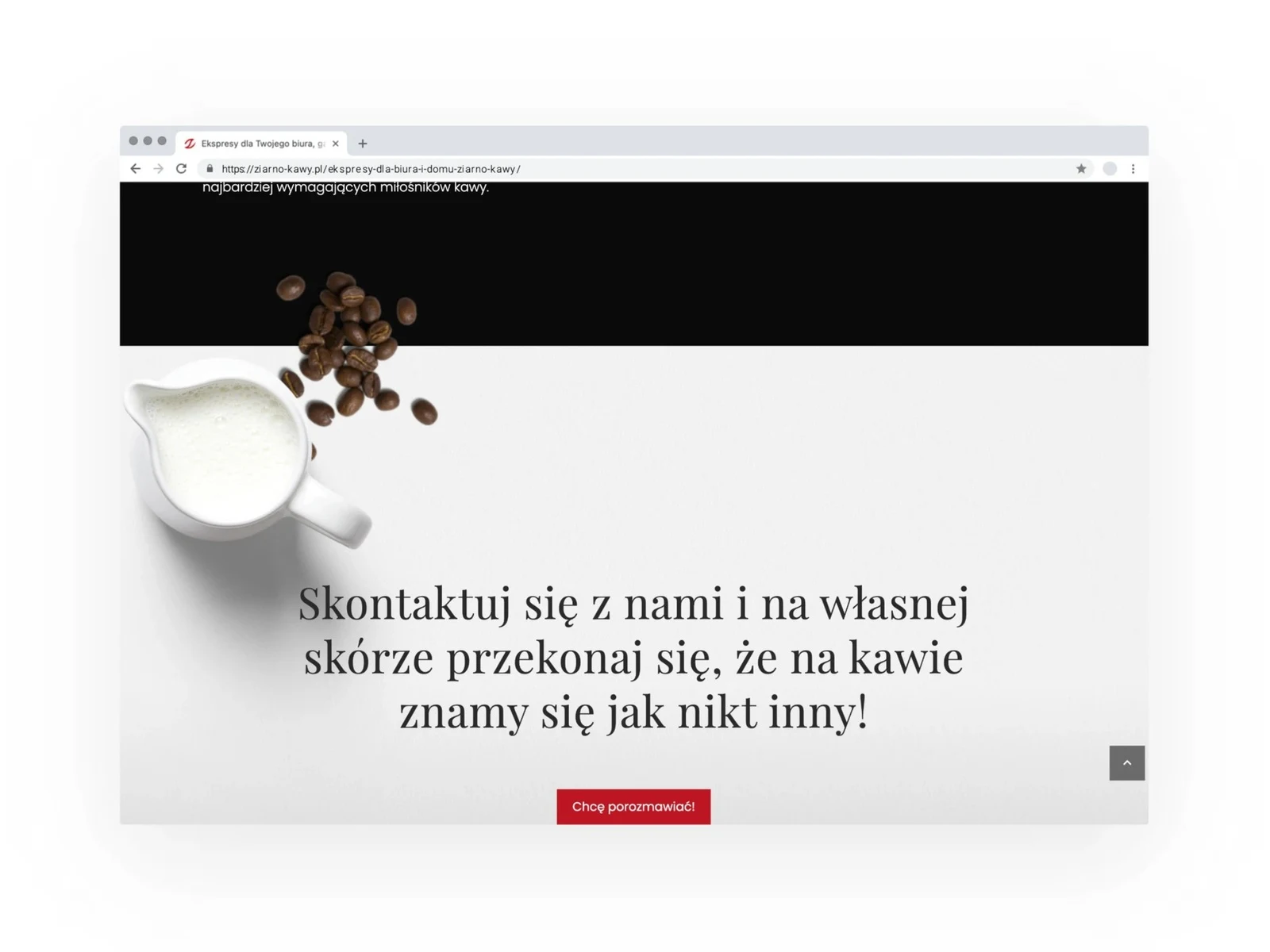 ziarno-kawy.pl - Progetto di landing page KickAss Katowice
